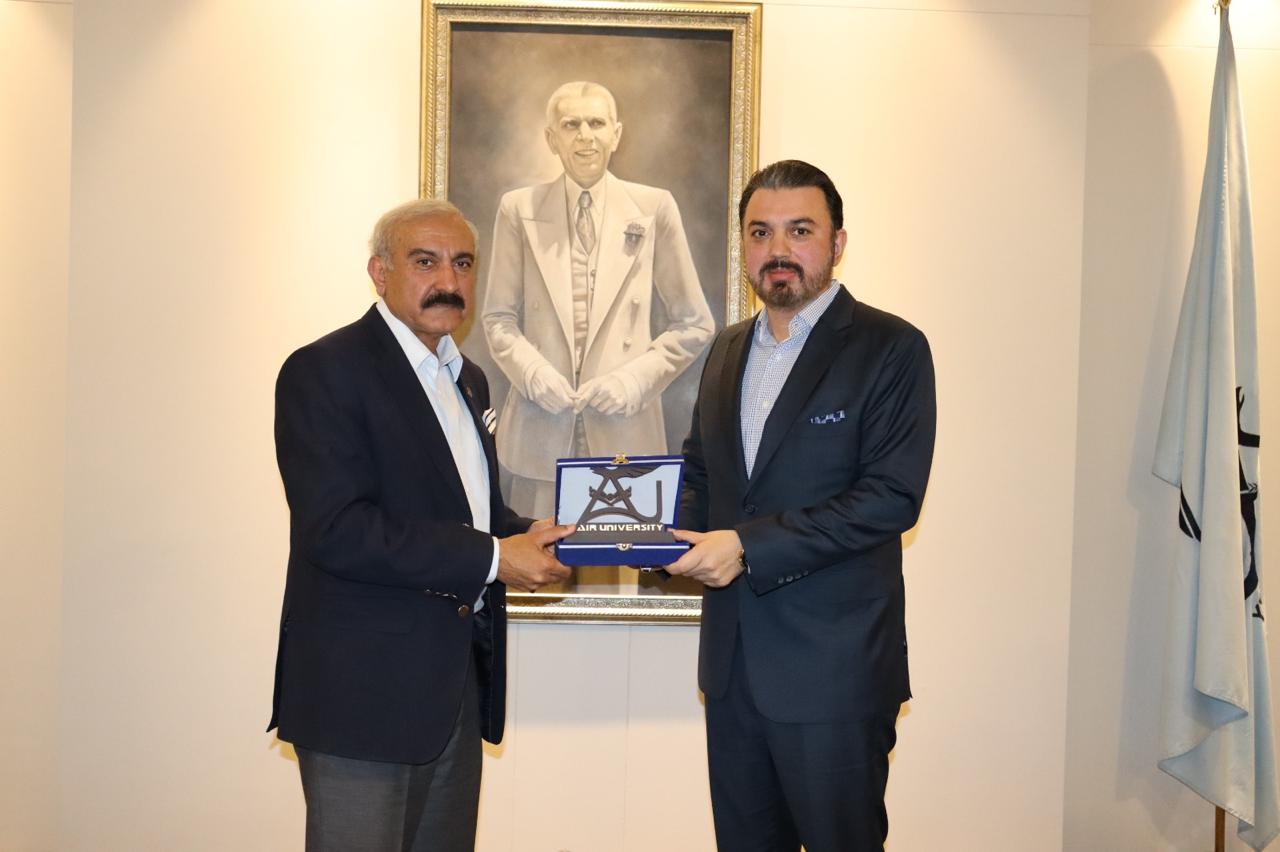 Mr. Jehangir Saifullah Khan, the visionary Chairman of D.I. Khan New City, had a productive meeting with Air Marshal Javaid Ahmed, HI(M) (Retd), Vice Chancellor of Air University