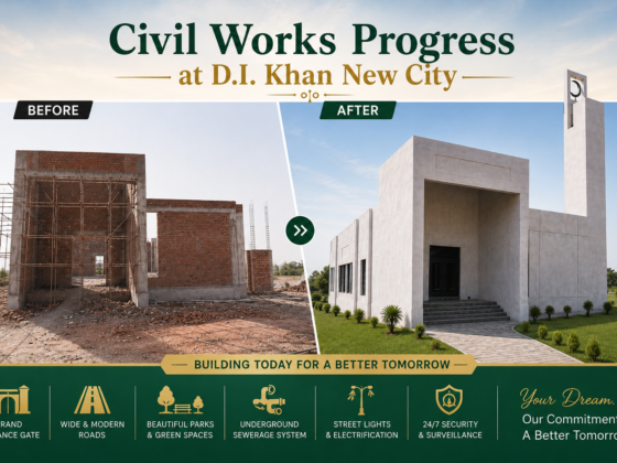 Civil Works Progress at D. I. Khan New City