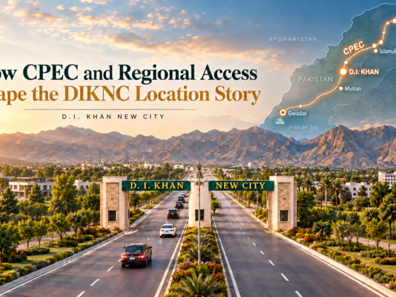 D.I. Khan New City location and regional connectivity near the CPEC western route